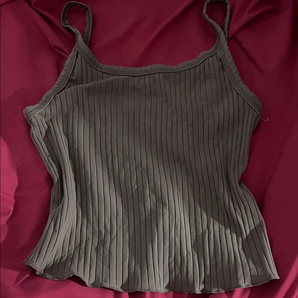 Old Navy Gray Ribbed Camisole
